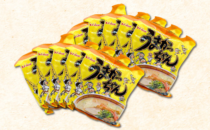 うまかっちゃん 10食セット(5食×2袋) 豚骨ラーメン 吉富町/株式会社マル五 [BGAC033] ラーメン ご当地ラーメン 豚骨 とんこつ 袋麺 九州 福岡県 博多