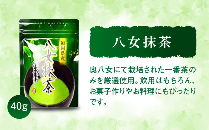 福岡銘茶八女茶 急須要らずのお手軽セット(便利なチャック付) 吉富町/株式会社マル五 [BGAC045] お茶 八女 福岡県