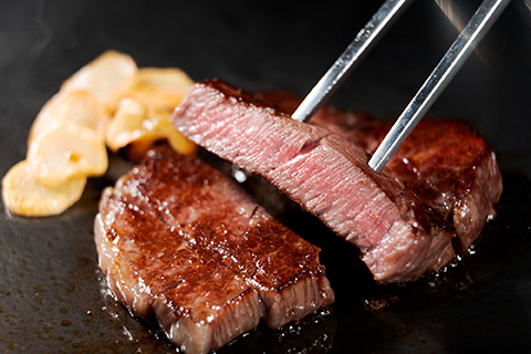 【A4～A5】博多和牛 ヒレステーキ 450g(150g×3枚) 吉富町/株式会社MEAT PLUS [BGAB009] ひれ ヒレ肉 ひれすてーき 人気 福岡県