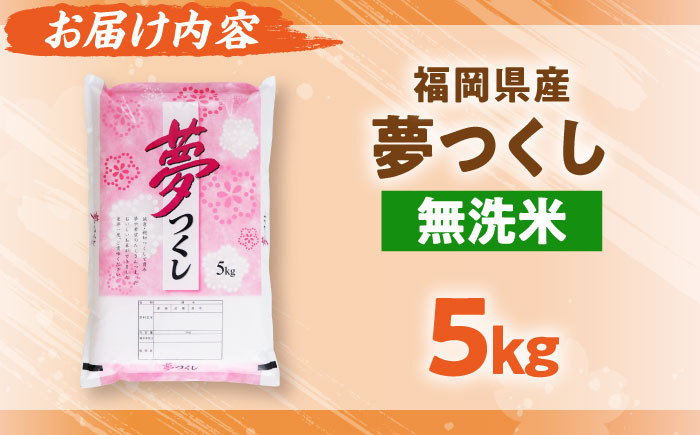 【令和7年度産】無洗米 夢つくし 5kg 精米 有限会社ファインリョーコク/吉富町 [BGBV013]