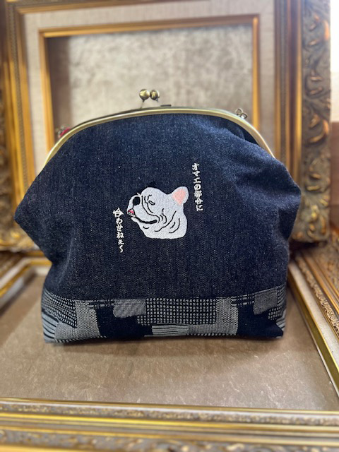 動物愛護 がま口 フレブル チェック 吉富町/猫山商事 [BGBE022] がま口 ガマ口 福岡県