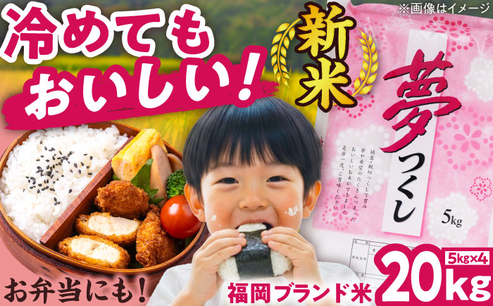 【令和7年度産】新米 夢つくし 20kg 精米 有限会社ファインリョーコク/吉富町 [BGBV007]