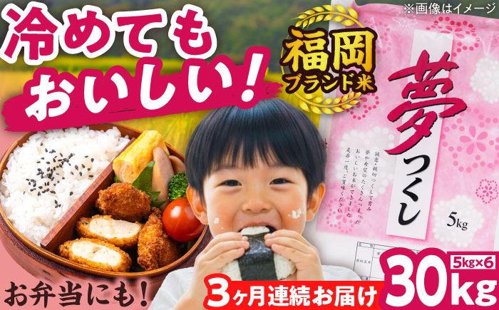 【全3回定期便】【令和7年度産】新米 夢つくし 30kg 精米 有限会社ファインリョーコク/吉富町 [BGBV011]