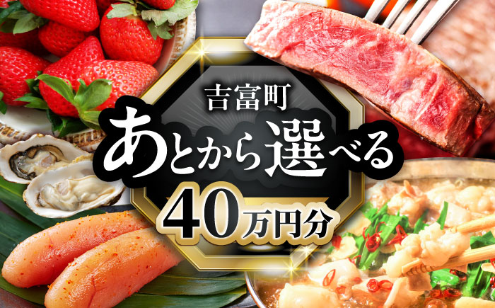 【あとから選べる】吉富町ふるさとギフト 40万円分 [BGZZ009] あとから寄附 あとからギフト 選べる寄附 40万円 400000円