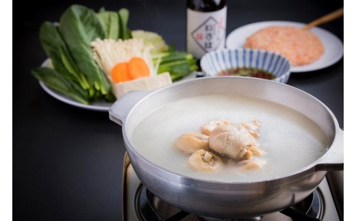 博多味処いろは　水たき（1～2人前）＆明太子300gセット　KI0803