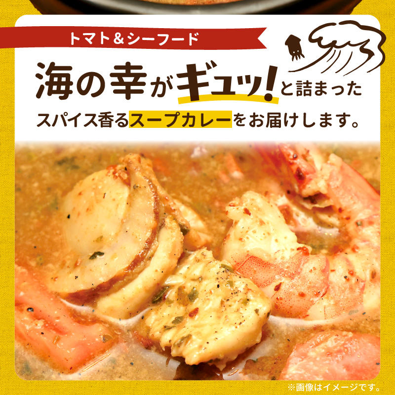 【ナチュラルファーム菓樹】海の幸のスープカレー 3個セット NK0606