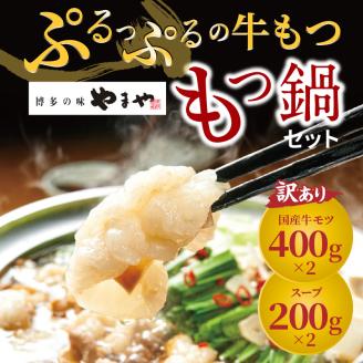訳あり やまやもつ鍋8人前（（もつ400g、スープ200g）×2） TY5205