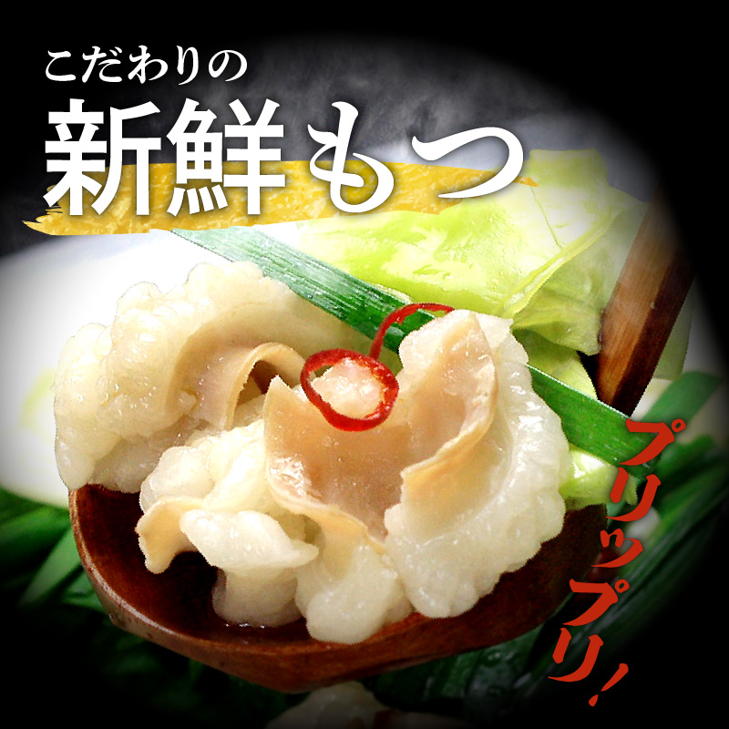 国産牛もつ1kgオーバー！九州味噌もつ鍋 10人前 KBC0806