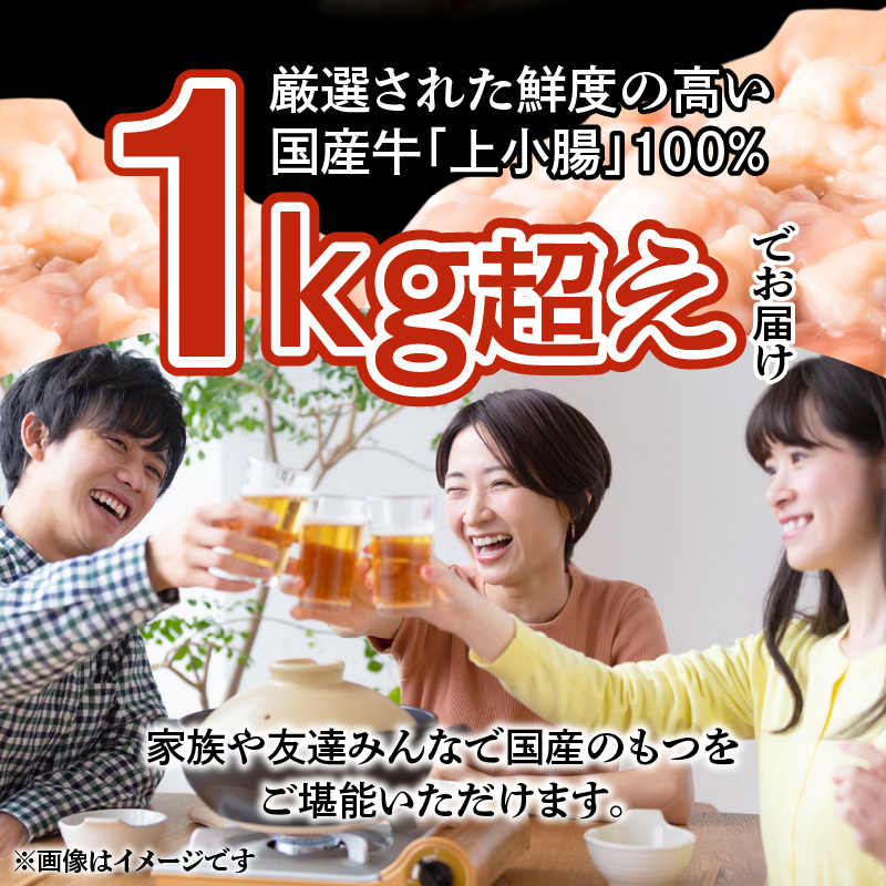 国産牛もつ1kgオーバー！九州醤油もつ鍋 10人前 KBC0706
