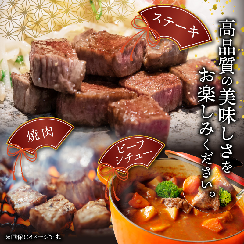 博多和牛 サイコロステーキ 500g（250g×2p） KY5206