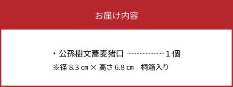 【数量限定】公孫樹文蕎麦猪口　TG0103