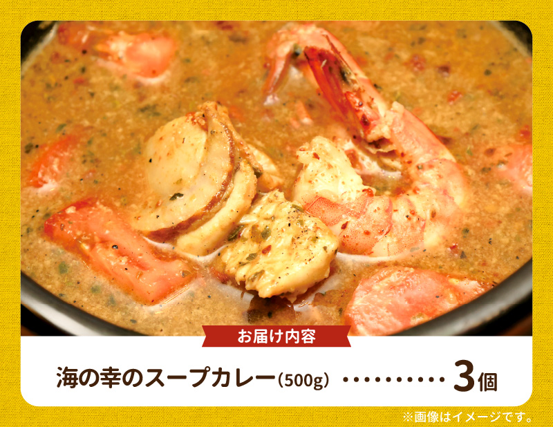 【ナチュラルファーム菓樹】海の幸のスープカレー 3個セット NK0606