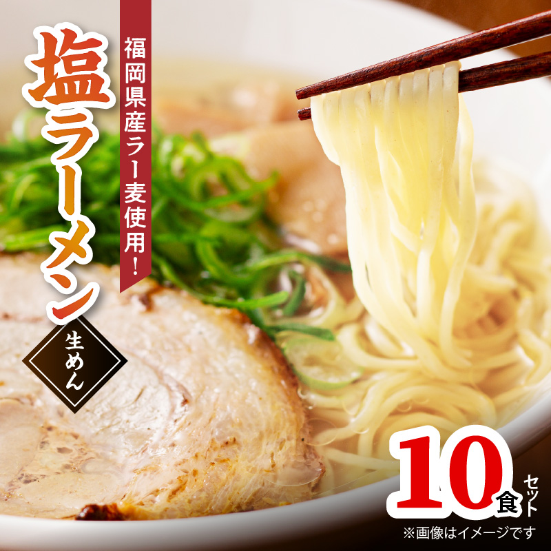 【福岡県産ラー麦使用】塩ラーメン　10食 PC8206