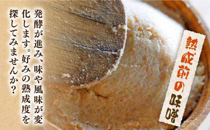 【令和8年1月発送予約】仕込み味噌 福みそ 8kg  ※仕込み樽付き《築上町》【安部味噌製造所】 [ABAF017]