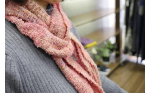 さをり織り コットン リネン ストール 1枚(春夏用)《築上町》【(有)とよべ呉服店】 [ABBL004]