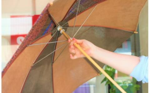 さをり織り 日傘 男女兼用《築上町》【(有)とよべ呉服店】 [ABBL006]