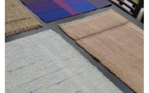 さをり織り テーブルマット 2枚《築上町》【(有)とよべ呉服店】 [ABBL001]