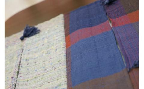 さをり織り ティッシュケース 1枚《築上町》【(有)とよべ呉服店】 [ABBL002]