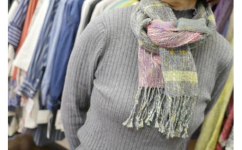 さをり織り コットン リネン ストール 1枚(春夏用)《築上町》【(有)とよべ呉服店】 [ABBL004]