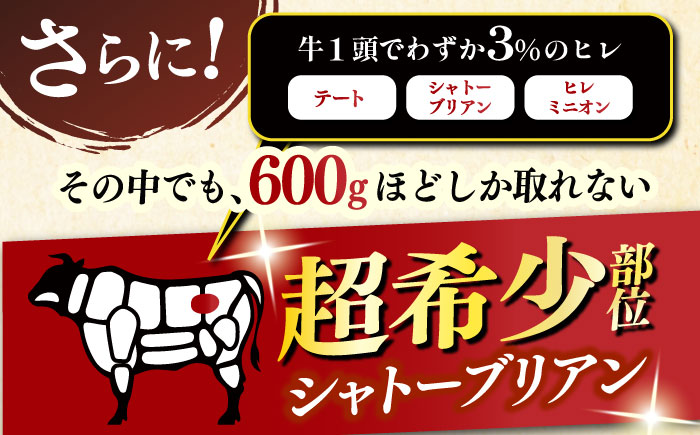 【全12回定期便】博多和牛 ヒレ シャトーブリアン 200g × 2枚《築上町》【久田精肉店】 [ABCL083]