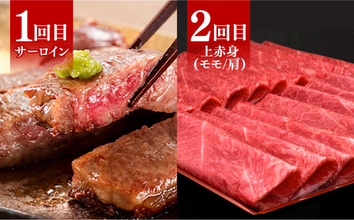 【全6回定期便】博多和牛 贅沢 食べ比べ 4人前 ( ステーキ すき焼き しゃぶしゃぶ ハンバーグ ) 《築上町》【久田精肉店】 肉 和牛 牛 精肉 [ABCL158]