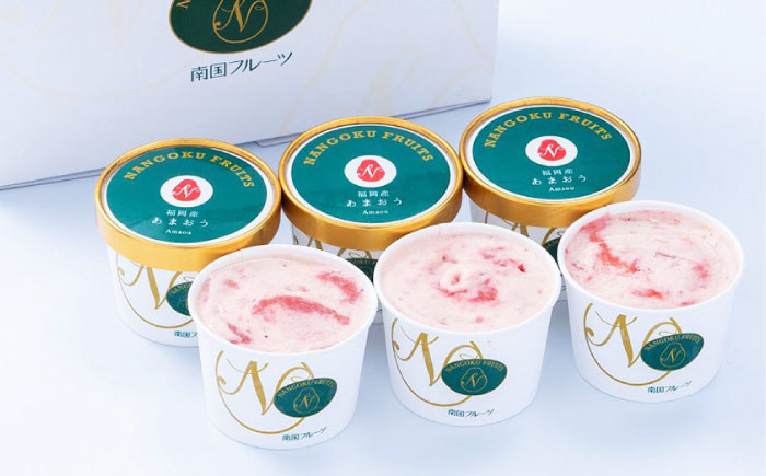 【4月以降発送】福岡産 あまおう ジェラート 100ml×6個 《築上町》【南国フルーツ株式会社】アイス スイーツ イチゴ 苺 いちご [ABET007]