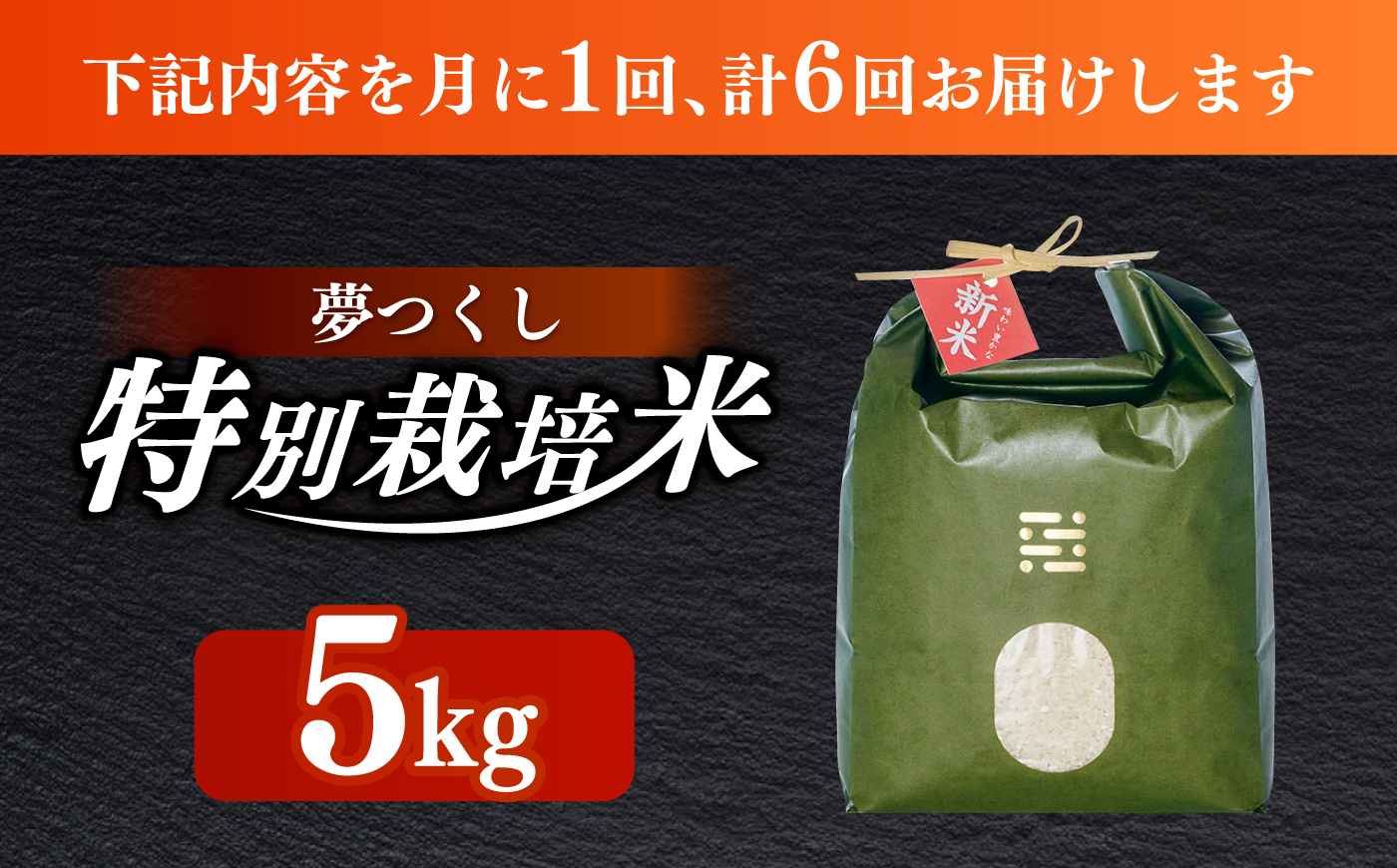 【全6回定期便】 とくべつ の中の とくべつ  特別栽培米  夢つくし 5kg 【築上町】 / itoshimacco / 株式会社やました [ABEX007]