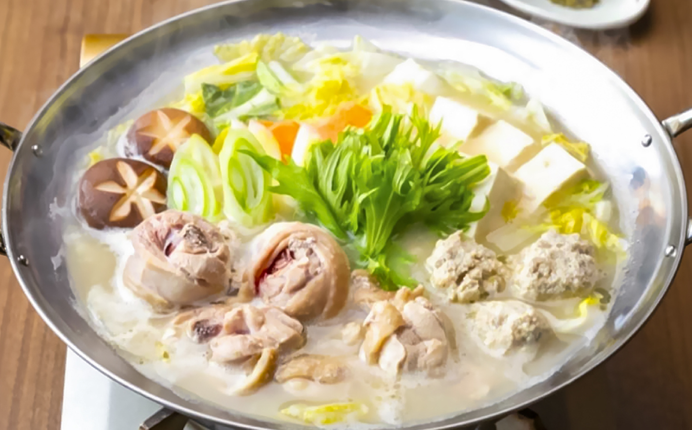 ありた鶏水炊きセット 5-6人前《築上町》【吉浦コーポレーション】 鶏 鶏肉 水炊き 鍋セット 国産鶏 [ABFF013]