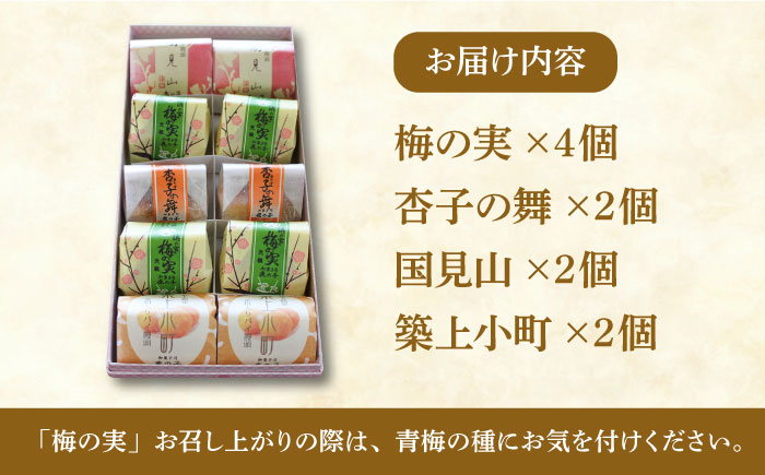 【年内発送】【老舗の菓子屋 鹿の子】和菓子 詰め合わせ「いろどり」4種 10個《築上町》【有限会社 御菓子司 鹿の子】 [ABAC002]
