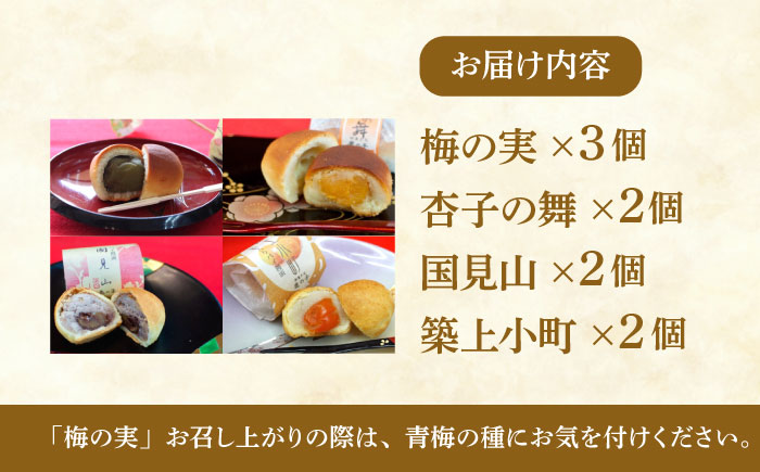 【年内発送】【老舗の菓子屋 鹿の子】和菓子 詰め合わせ「いろどり」4種 9個《築上町》【有限会社 御菓子司 鹿の子】 [ABAC011]