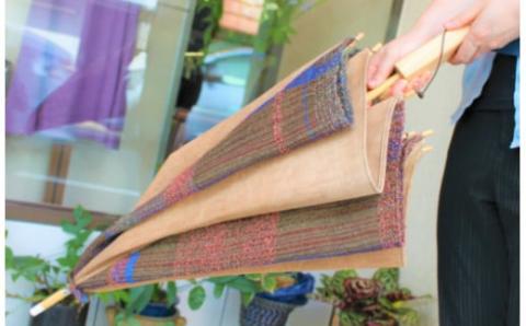 さをり織り 日傘 男女兼用《築上町》【(有)とよべ呉服店】 [ABBL006]