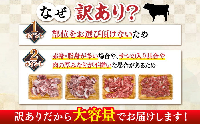 【訳あり】博多和牛 焼肉 切り落とし1kg（500g×2p）《築上町》【MEAT PLUS】肉 お肉 牛肉 [ABBP120]