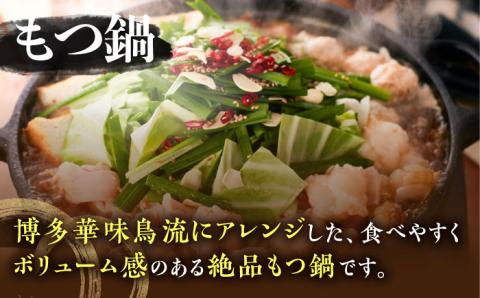 【全12回定期便】博多華味鳥 水炊き＆もつ鍋 セット 6～8人前 《築上町》【トリゼンフーズ】博多 福岡 鍋 鶏 水たき みずたき もつ もつ鍋 [ABCN020]