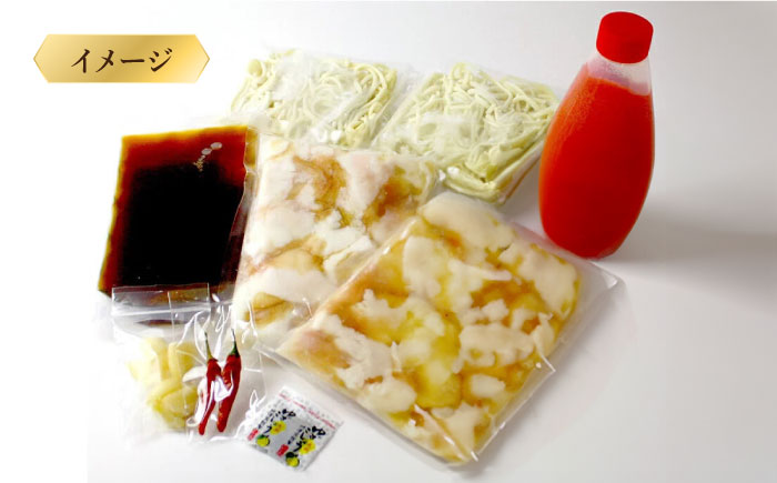 【全12回定期便】博多明太もつ鍋セット（2～3人前）《築上町》【株式会社ベネフィス】 [ABDF048]