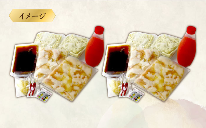 【全12回定期便】博多明太もつ鍋セット（4～6人前）《築上町》【株式会社ベネフィス】 [ABDF060]