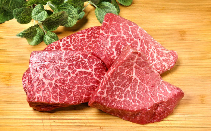 【全3回定期便】国産 博多和牛 A5ランク 赤身 希少部位 ステーキ 200g×4枚 部位おまかせ 雌 ≪築上町≫【KRAZY MEAT】 赤身 ステーキ 和牛 肉 BBQ [ABEN030]