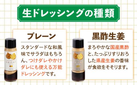 玉ねぎドレッシング の「たまっしんぐ」 プレーン 3本 + 黒酢生姜 1本《築上町》【かなえ工房】 [ABAH003]