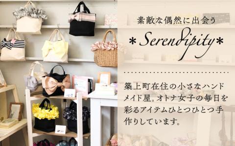 【ハンドメイド作家作品】fluffy bag ( イエロー )& ヘアゴム 1個 セット《築上町》【＊serendipity＊】 [ABAS011]