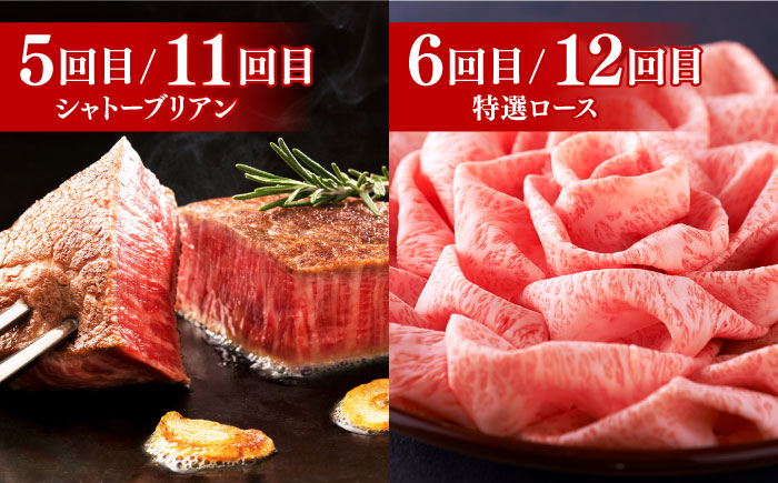 【全12回定期便】博多和牛 贅沢 食べ比べ 3人前 ( ステーキ すき焼き しゃぶしゃぶ ハンバーグ ) 《築上町》【久田精肉店】 肉 和牛 牛 精肉 [ABCL157]