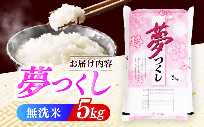 【令和7年度産】無洗米 夢つくし 5kg 精米 有限会社ファインリョーコク/築上町 [ABCO033]