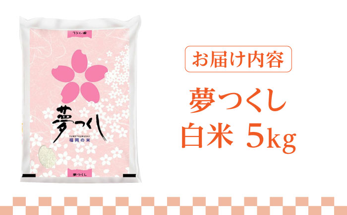 【先行予約】【令和7年産】福岡県産ブランド米「夢つくし」白米 5kg 【2025年8月以降順次発送】《築上町》【株式会社ゼロプラス】 [ABDD007]  お米 白ご飯 夢つくし ブランド米 おにぎり