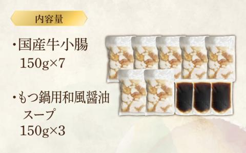 国産牛もつ1kgオーバー！和風醤油もつ鍋 10人前[牛もつ1.05kg／和風醤油スープ付]《築上町》【株式会社ベネフィス】 [ABDF009]