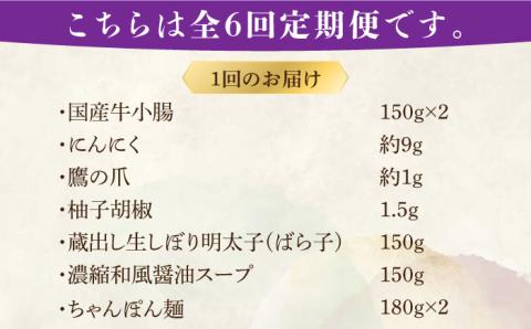 【全6回定期便】博多明太もつ鍋セット（2～3人前）《築上町》【株式会社ベネフィス】 [ABDF047]
