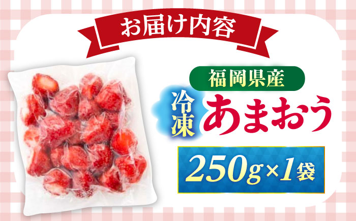 福岡県産 冷凍あまおう 250g（250g×1個）≪築上町≫【株式会社木村食品】[ABEB024] いちご イチゴ 苺 果物 フルーツ [ABEB024]
