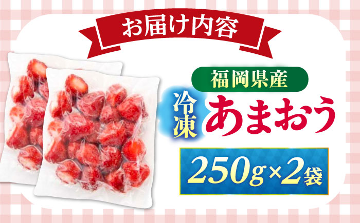 福岡県産 冷凍あまおう 500g（250g×2個）≪築上町≫【株式会社木村食品】[ABEB025] いちご イチゴ 苺 果物 フルーツ [ABEB025]