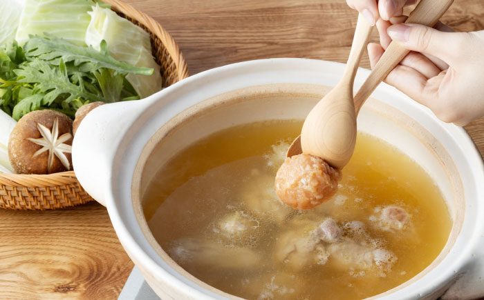 むなかた鶏使用　水炊き2人前 築上町 / 株式会社　海千 [ABEQ027]