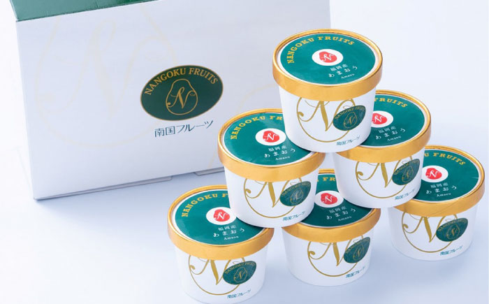 【4月以降発送】福岡産 あまおう ジェラート 100ml×6個 《築上町》【南国フルーツ株式会社】アイス スイーツ イチゴ 苺 いちご [ABET007]