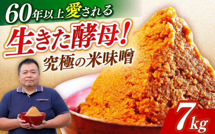 【令和7年10月以降発送】福みそ ( 米味噌 ) 7kg 《築上町》【安部味噌製造所】 [ABAF015]