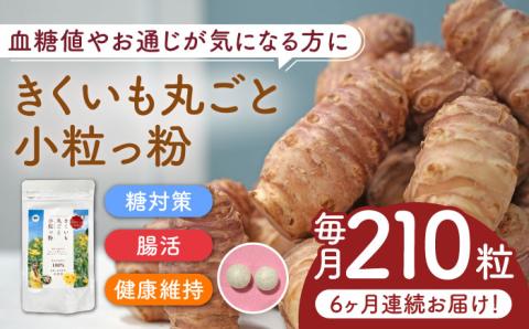 【全6回定期便】きくいも 丸ごと小粒っ粉 1袋 210粒《築上町》【合同会社豊築マルシェモンステラ】 菊芋 サプリメント サプリ [ABBZ011]