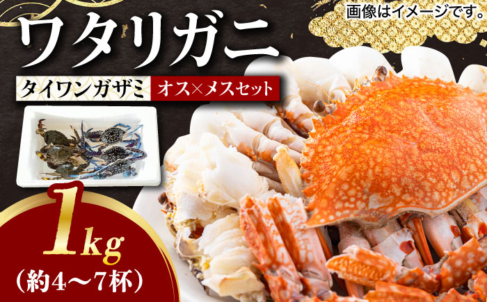 30セット限定！予約受付】豊前海産 タイワンガザミ 1kg (4～7杯前後